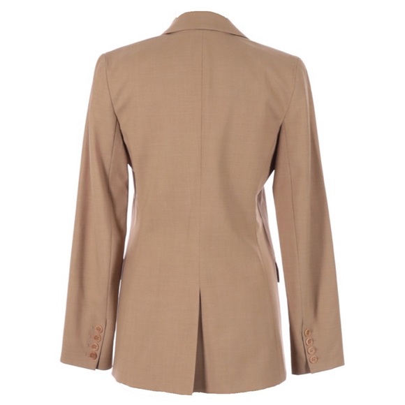 new Theory ✧ Lightweight Stretch Wool Blazer Jacket ✧ Neutral Sand ✧ Size 6 - Picture 11 of 13